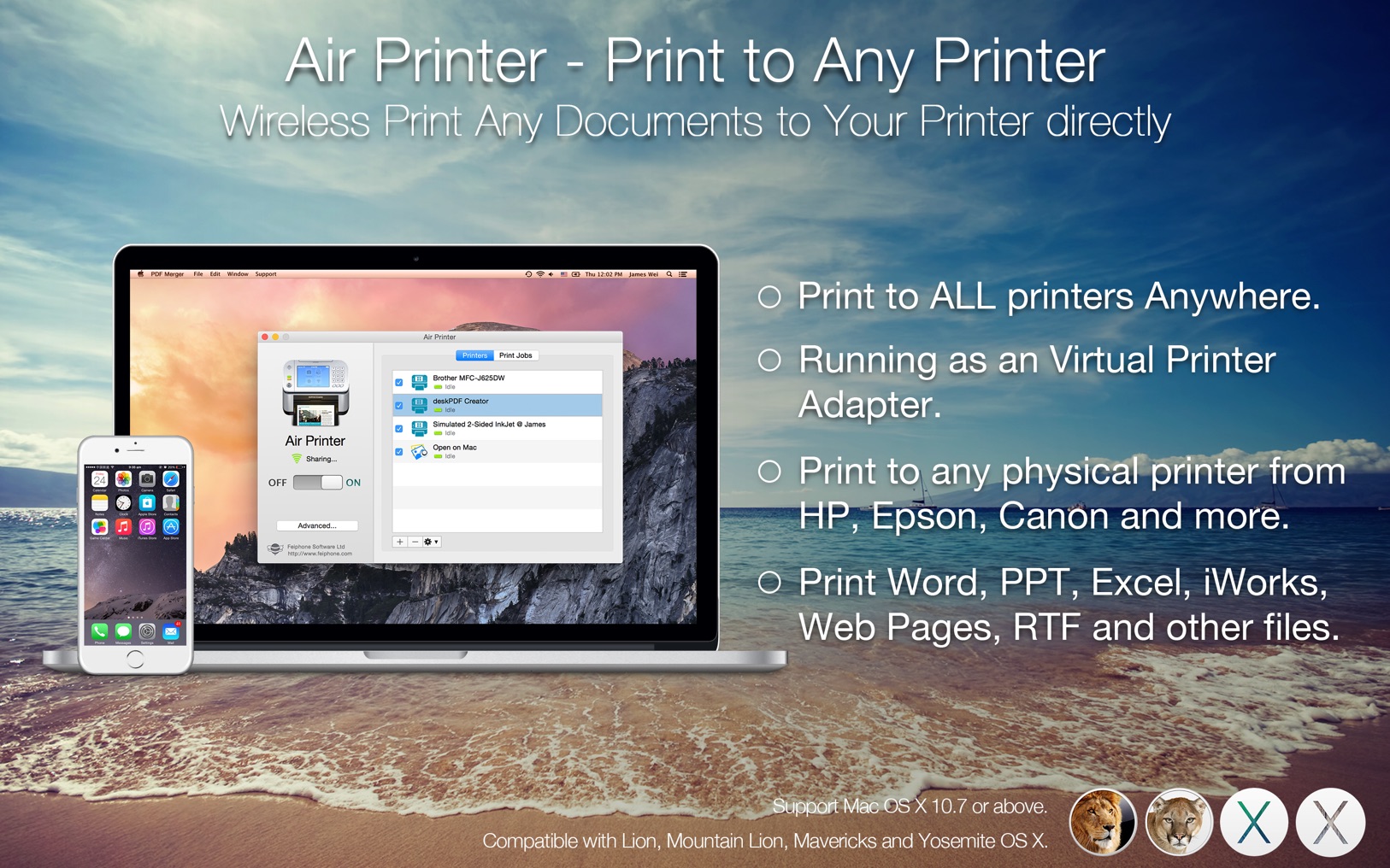 图片[1]-Air Printer – Printer Server Pro 5.2.2直装版-Mac良选